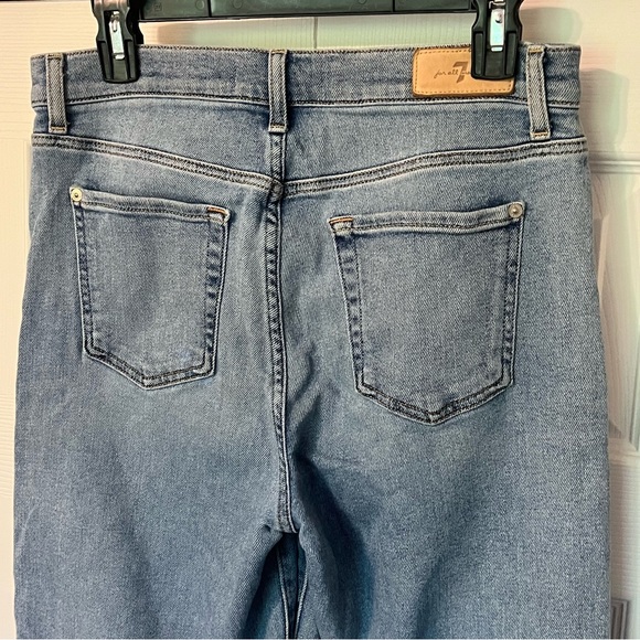 7 For All Mankind Cropped Alexa Raw Hem Jeans Luxe Vintage Size 30 - Picture 5 of 16